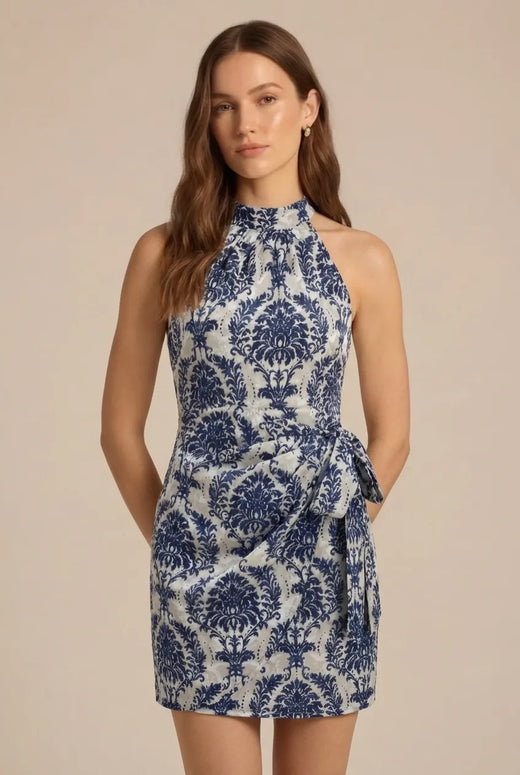 Avoria | Women’s Elegant Halter Neck Mini Dress Wedding Guest