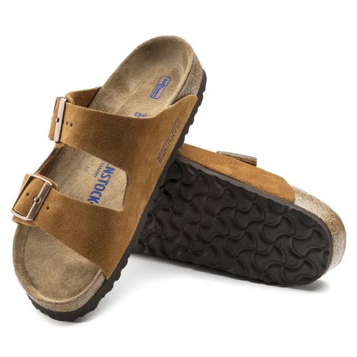 Birkenstock Arizona Mink Suede Unisex Two-Strap Sandals