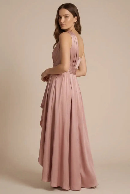 Avoria | Maxi Dress Wedding Guest One Shoulder Pleated Elegant